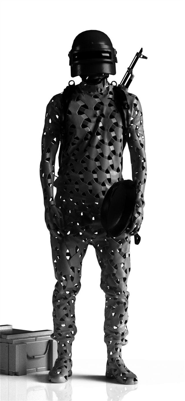1125x2436 pubg bullet passes 4k - monochrome iPhone X Wallpaper