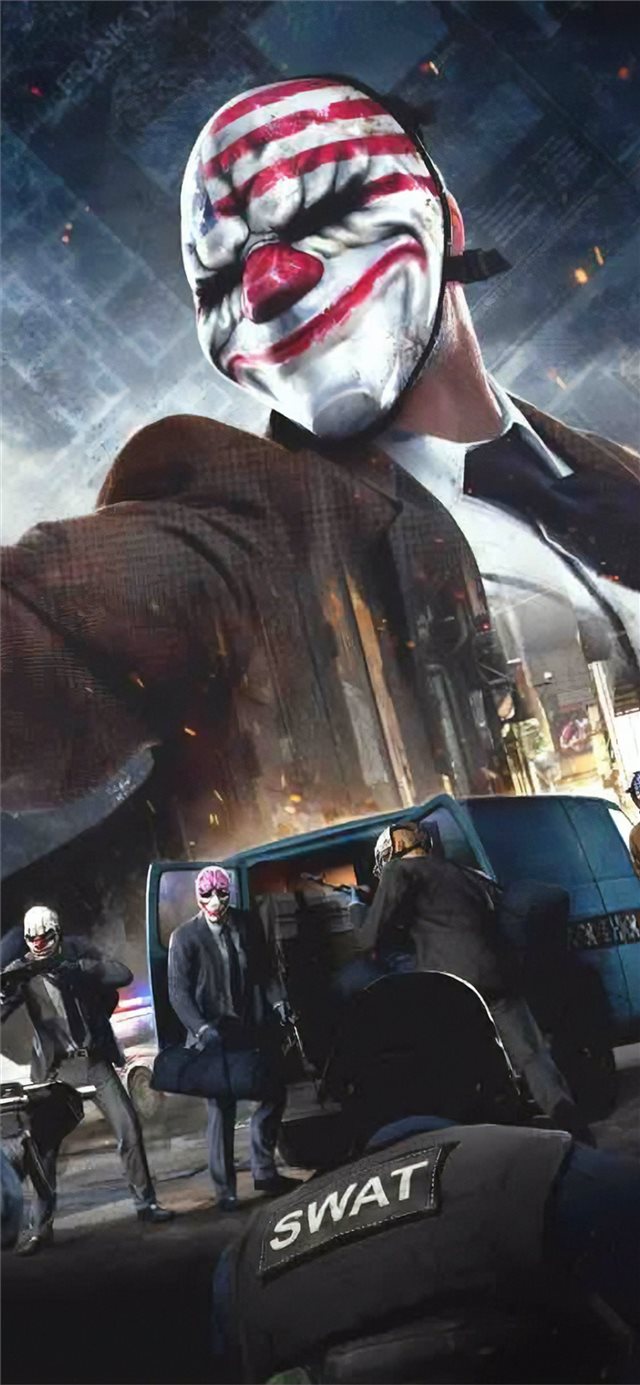 1125x2436 payday 4k -  iPhone X Wallpaper
