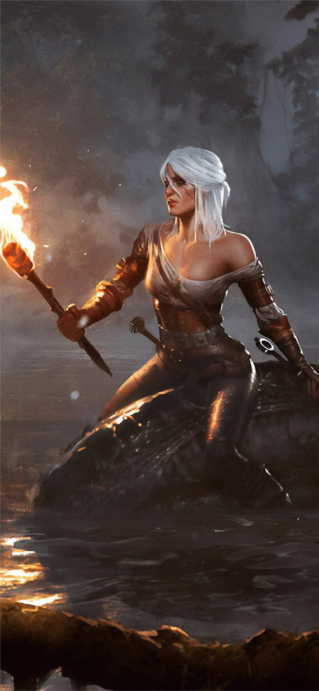 1125x2436 the witcher uchiha art -  iPhone X Wallpaper