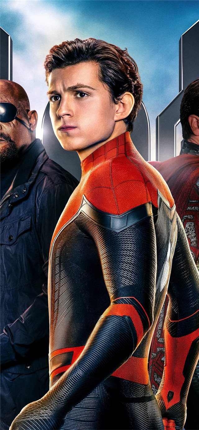 1125x2436 2019 spiderman far from home movie 5k - spiderman iPhone X Wallpaper