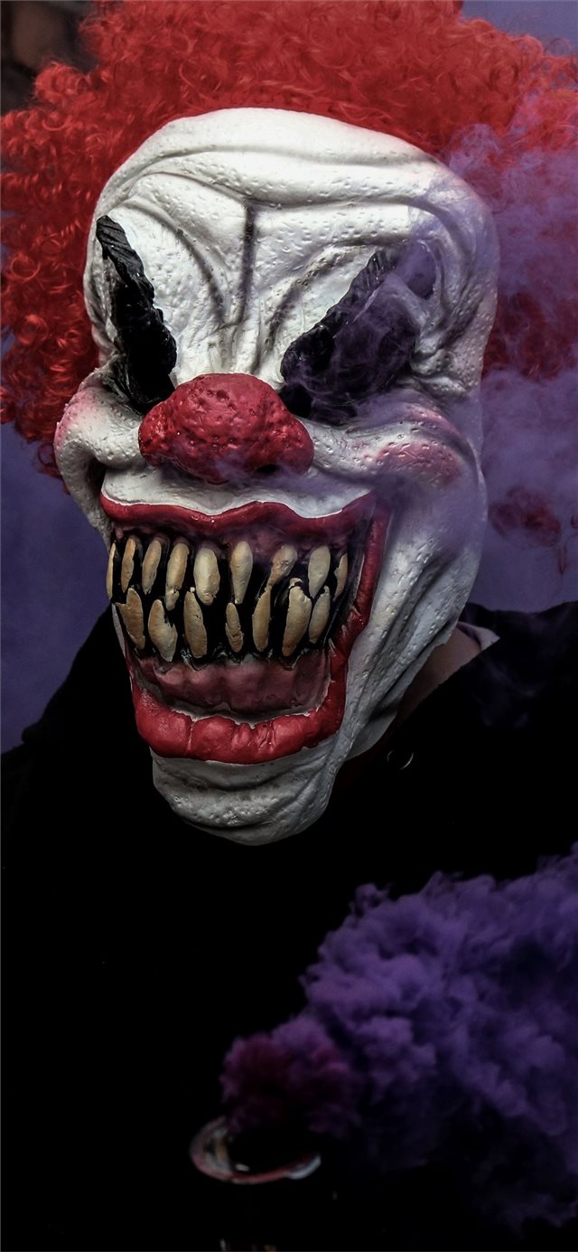 1125x2436 halloween mask 5k -  iPhone X Wallpaper