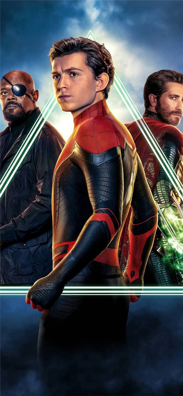 1125x2436 spiderman far from home movie 5k 2019 - spiderman iPhone X Wallpaper