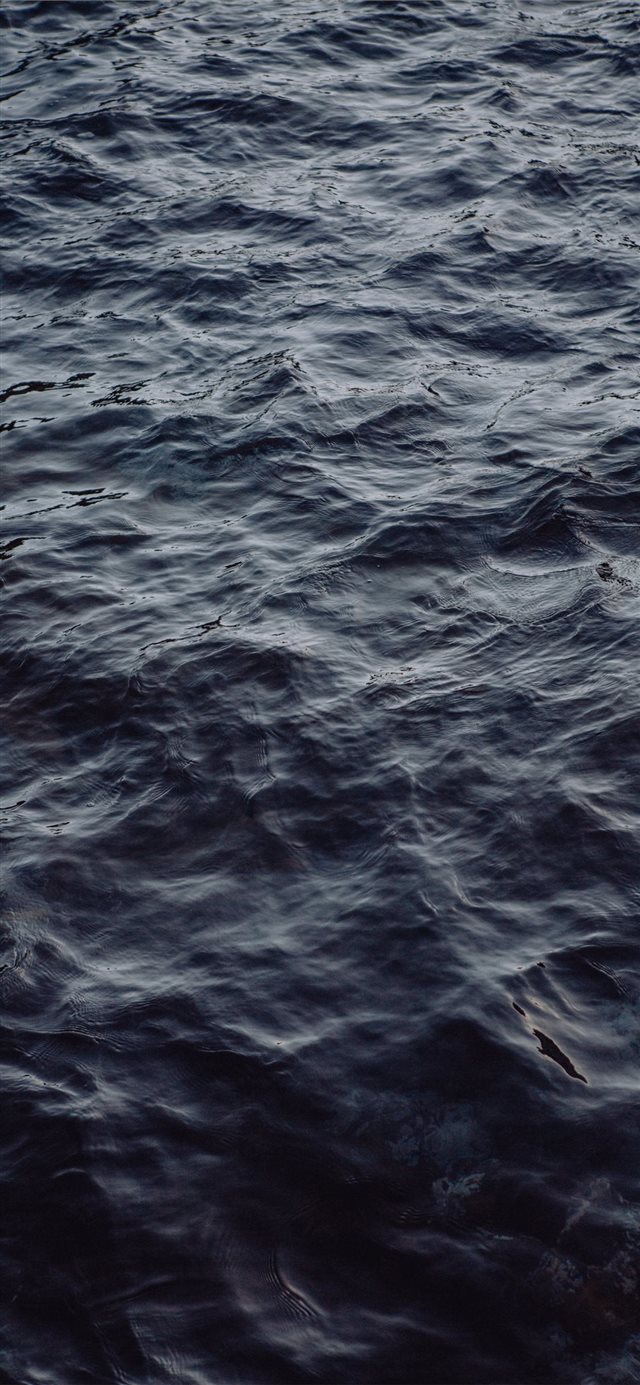 1125x2436 waving body of water - grey iPhone X Wallpaper