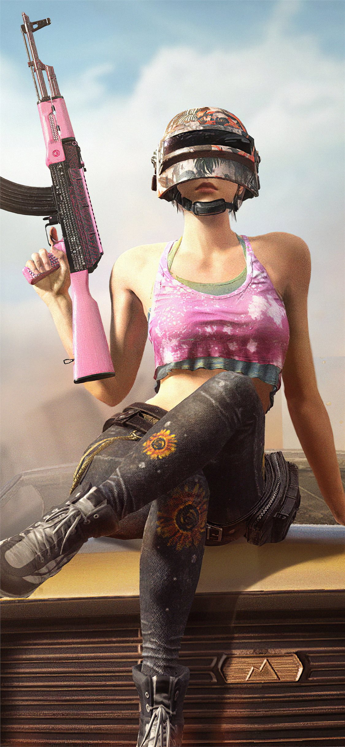 Pubg Girl With Gun 4k 19 Iphone X Wallpapers Free Download
