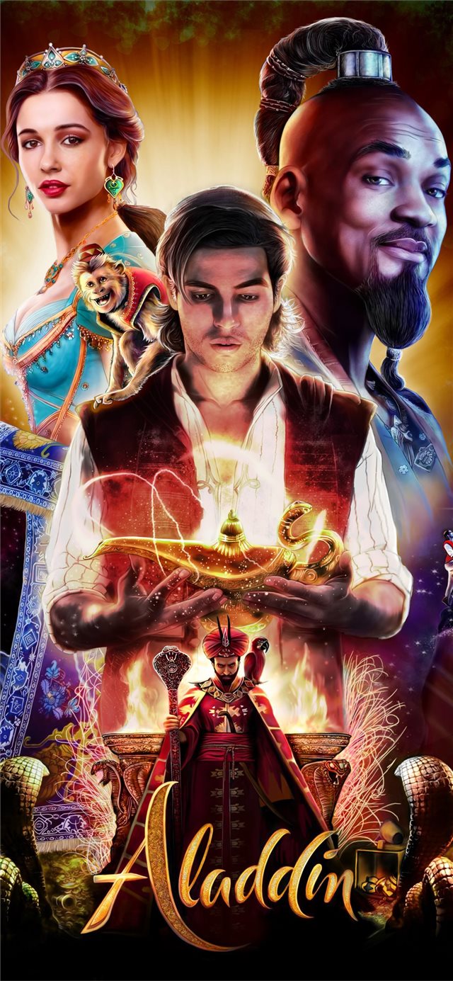 1125x2436 aladdin movie poster art 4k - 2019 movies iPhone X Wallpaper