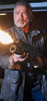 arnold schwarzenegger in terminator dark fate 5k wallpaper
