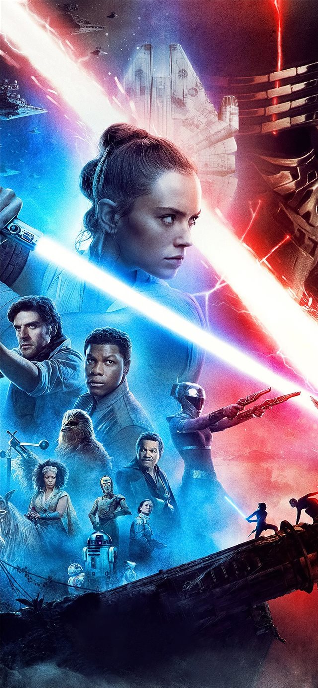 1125x2436 star wars the rise of skywalker new poster - star wars the rise of skywalker iPhone X Wallpaper