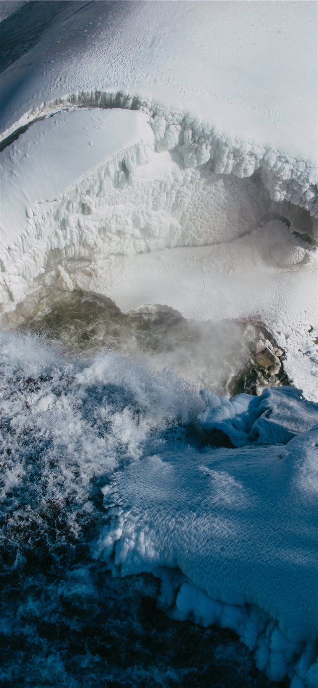 1125x2436 white snow - winter iPhone X Wallpaper