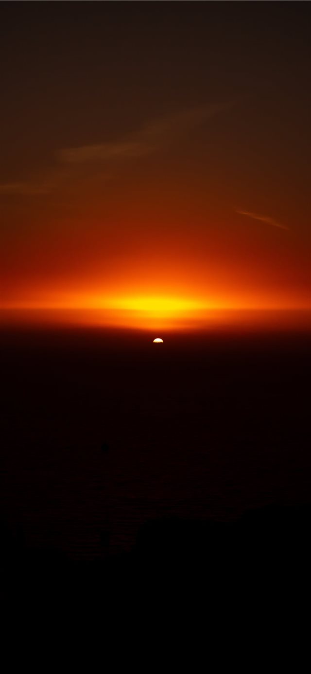 1125x2436 landscape photo of the sunset - sun iPhone X Wallpaper