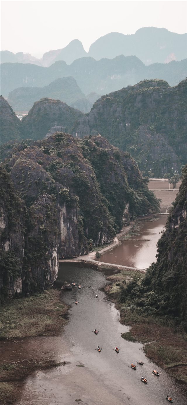 1125x2436 Ninh Binh - grey iPhone X Wallpaper