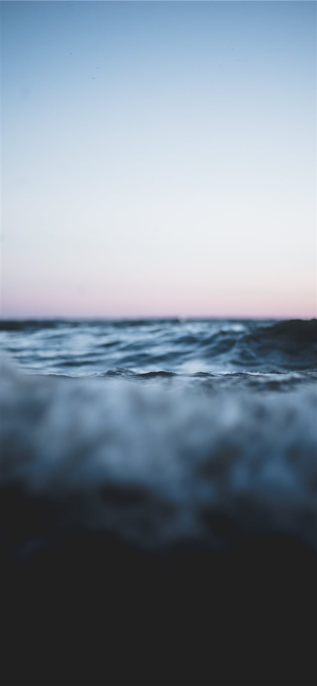 1125x2436 body of water under blue and white sky - grey iPhone X Wallpaper