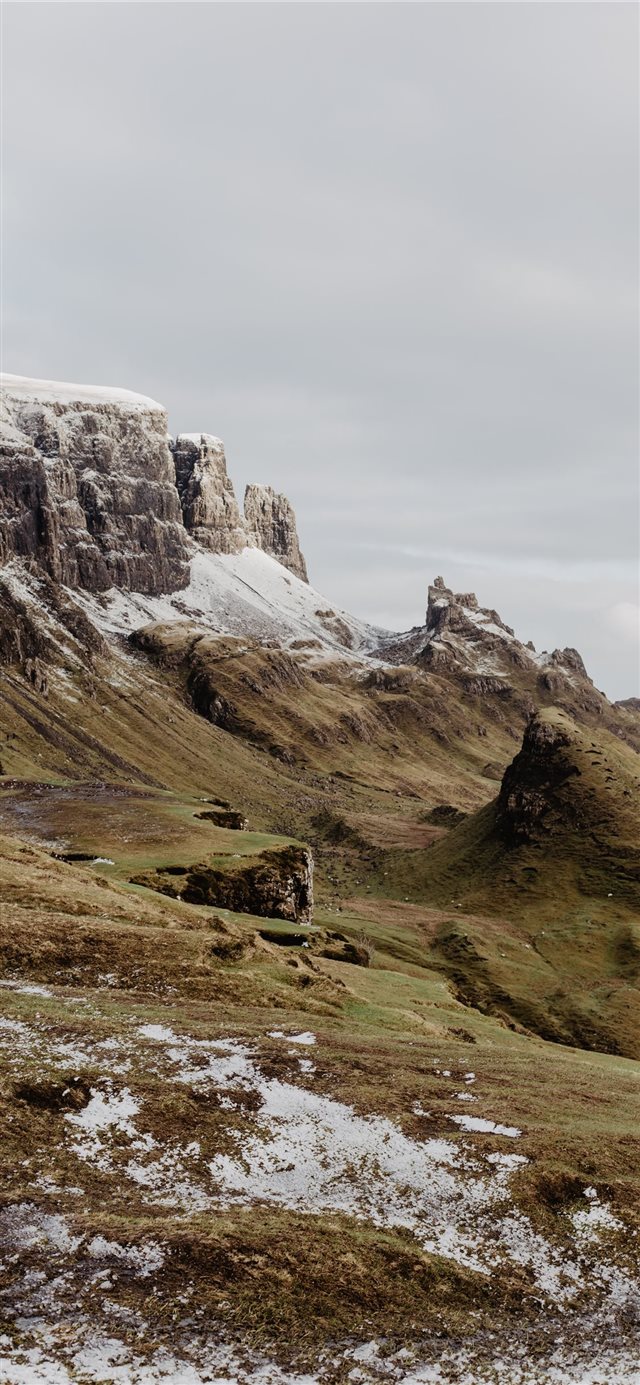 1125x2436 brown mountain - scenery iPhone X Wallpaper