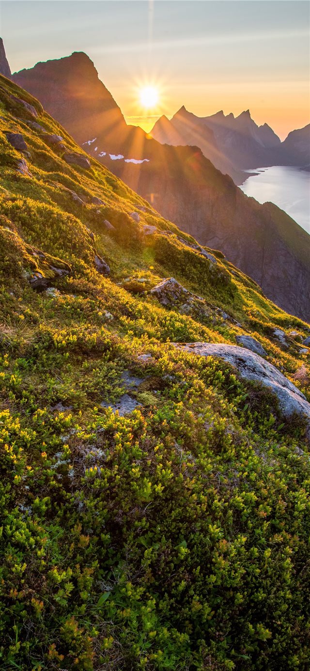 1125x2436 mountain range - light iPhone X Wallpaper