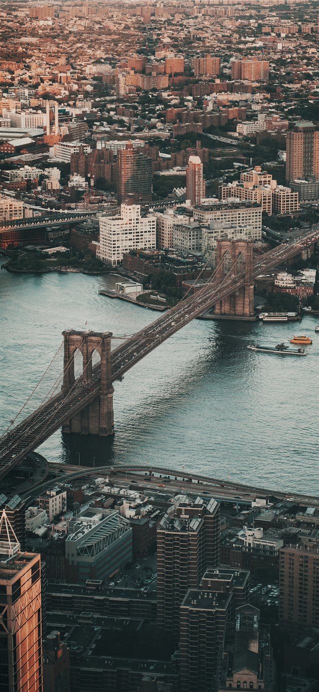 1125x2436 Brooklyn city during day - scenery iPhone X Wallpaper