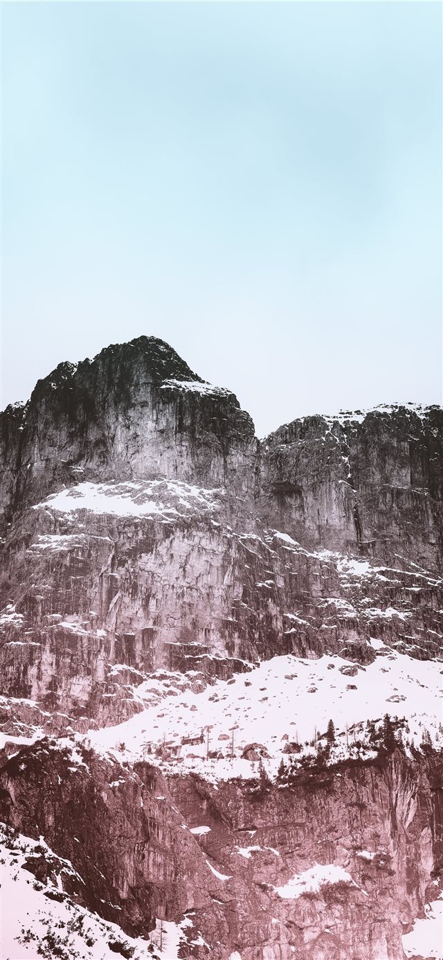 1125x2436 gray rock mountain - mountain iPhone X Wallpaper