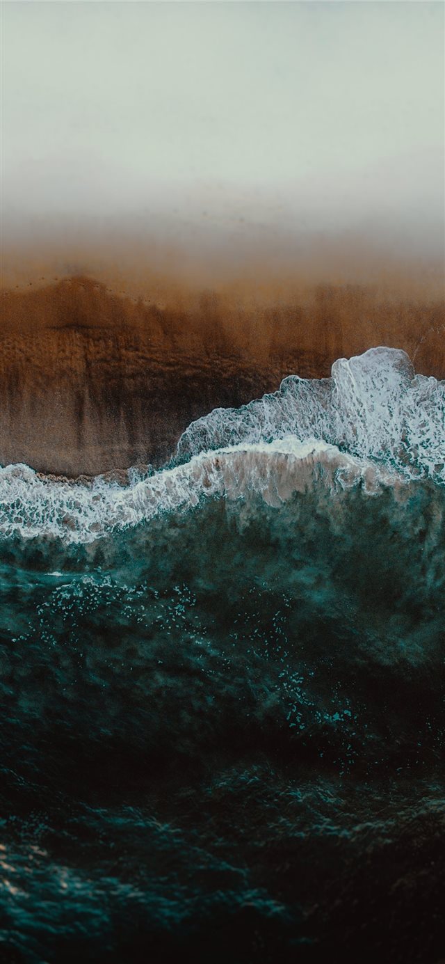 1125x2436 wave of water painting - water iPhone X Wallpaper