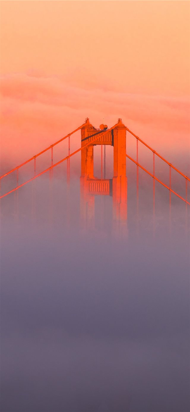 1125x2436 brown bridge - travel iPhone X Wallpaper