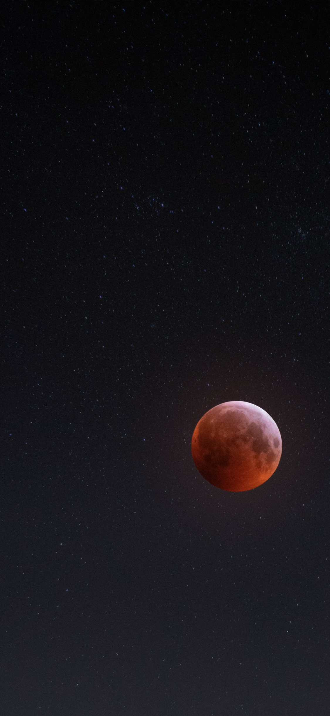 Earth's blood moon iPhone X Wallpapers Free Download