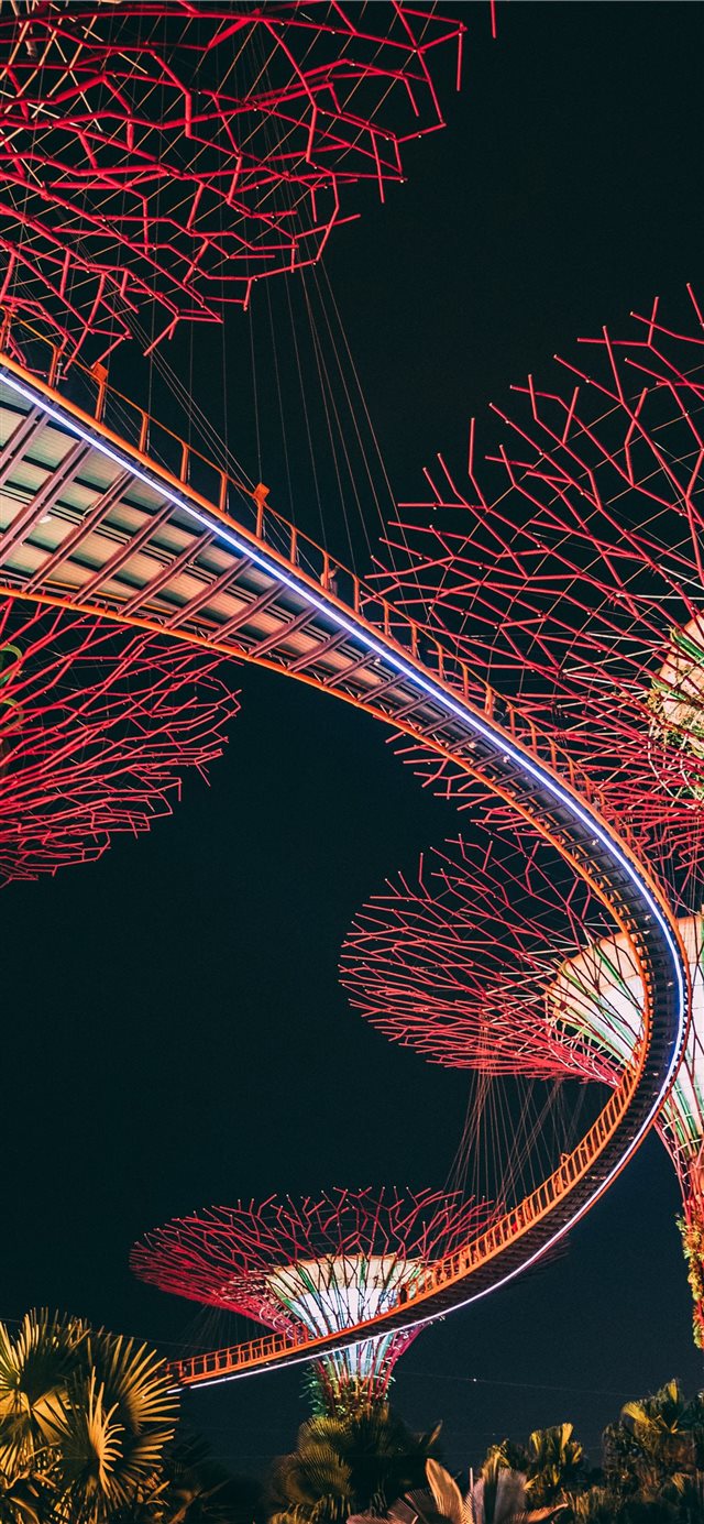 1125x2436 Garden by the Bay Singapore - travel iPhone X Wallpaper