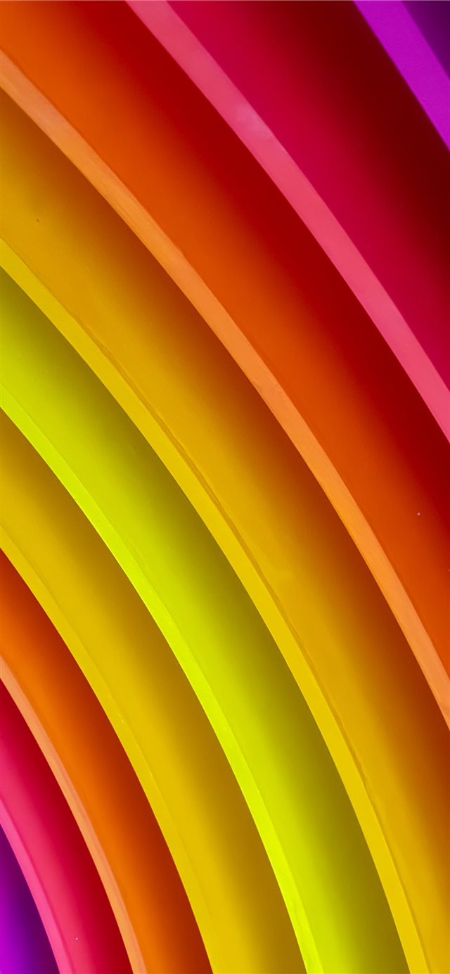 1125x2436 purple red and yellow rainbow column - art iPhone X Wallpaper