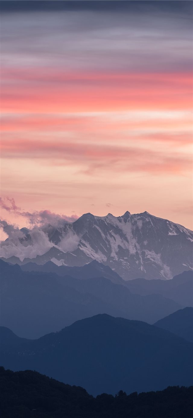 1125x2436 forest near glacier mountain during day - mountain iPhone X Wallpaper