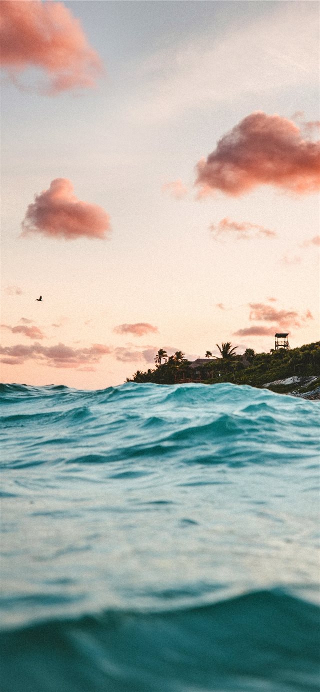 1125x2436 clear sky over body of water - water iPhone X Wallpaper