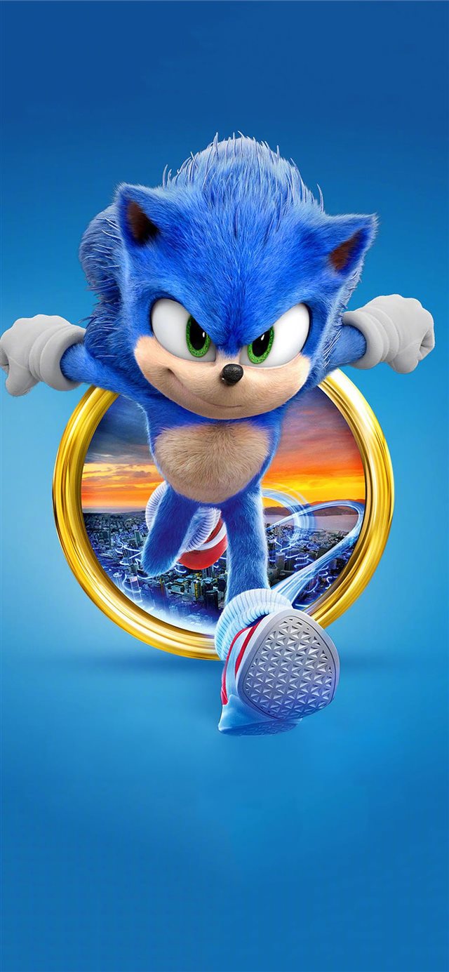 1125x2436 sonic the hedgehog 2020 4k - 2020 movies iPhone X Wallpaper