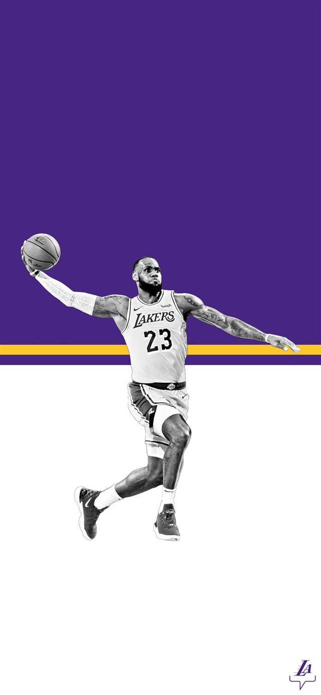 1125x2436 Lakers and Infographics - trends iPhone X Wallpaper