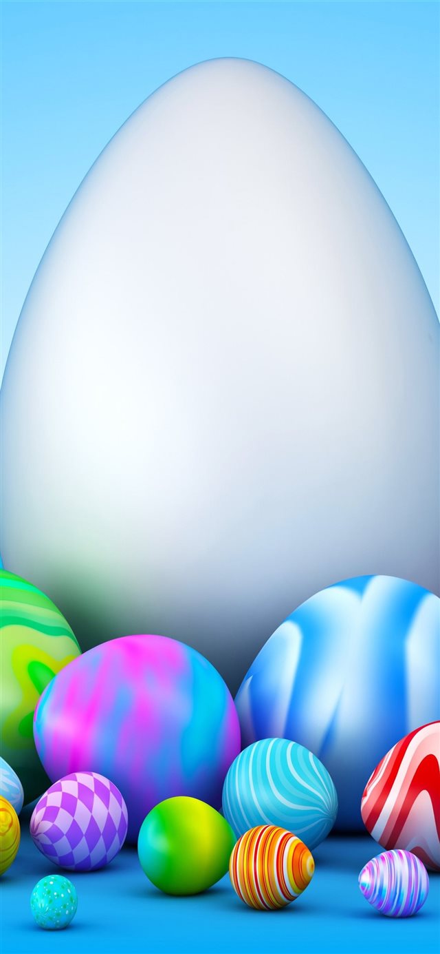 1125x2436 Colorful Easter eggs creative 1125x2436 wallpaper ... - easter iPhone X Wallpaper