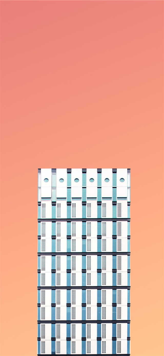 1125x2436 Blue Lines - city iPhone X Wallpaper
