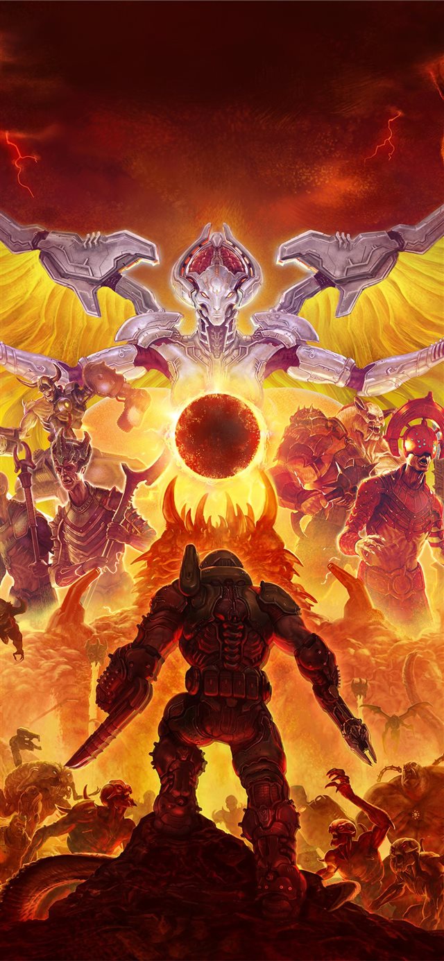 1125x2436 2020 doom eternal 5k - 5k iPhone X Wallpaper