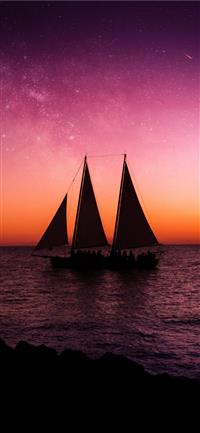 sail ship on sea wallpaper