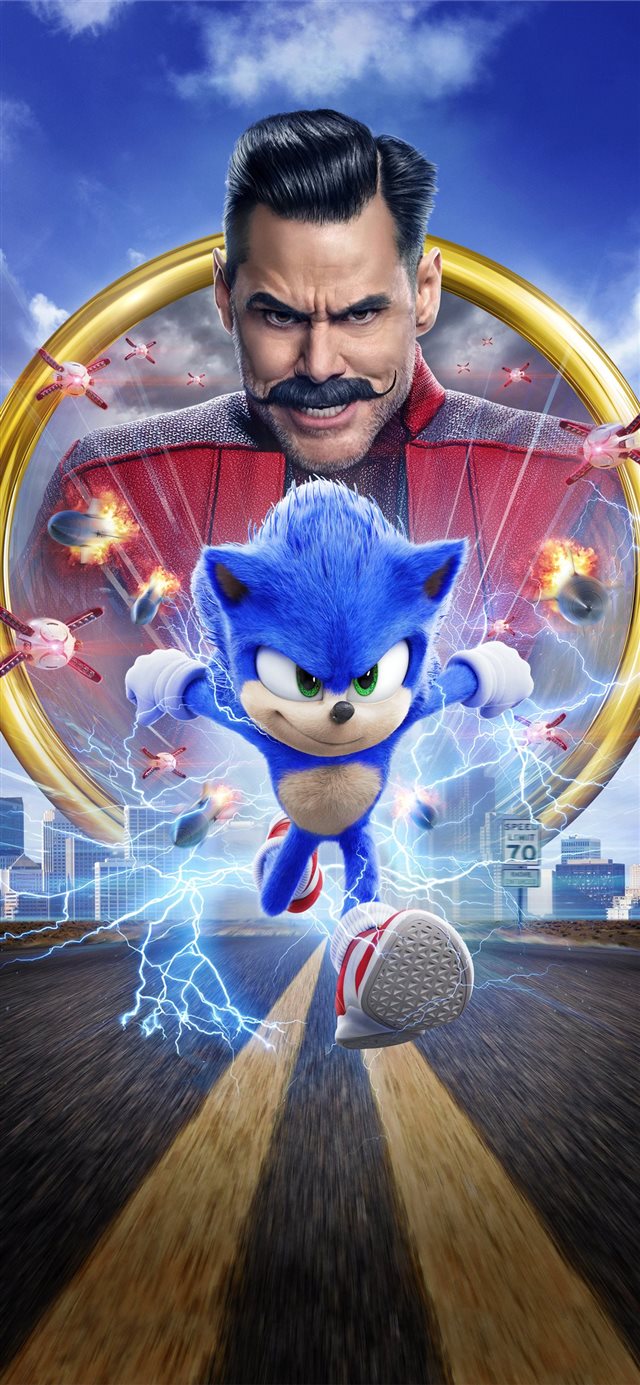 1125x2436 sonic the hedgehog movie 8k - sonic iPhone X Wallpaper