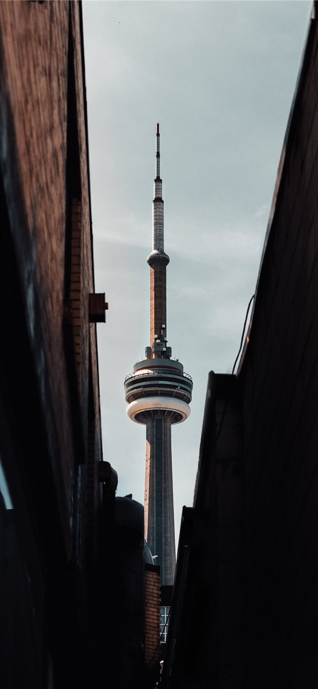 1125x2436 CN Tower - grey iPhone X Wallpaper