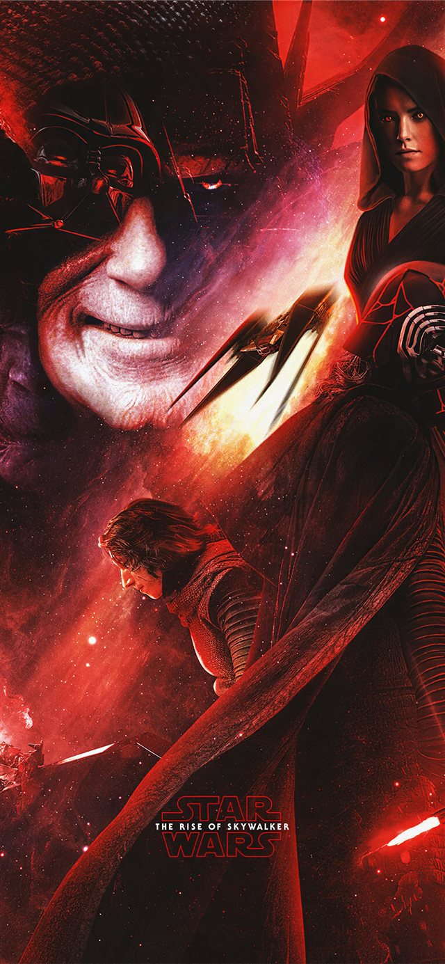 1125x2436 star wars the rise of skywalker art 4k - star wars the rise of skywalker iPhone X Wallpaper