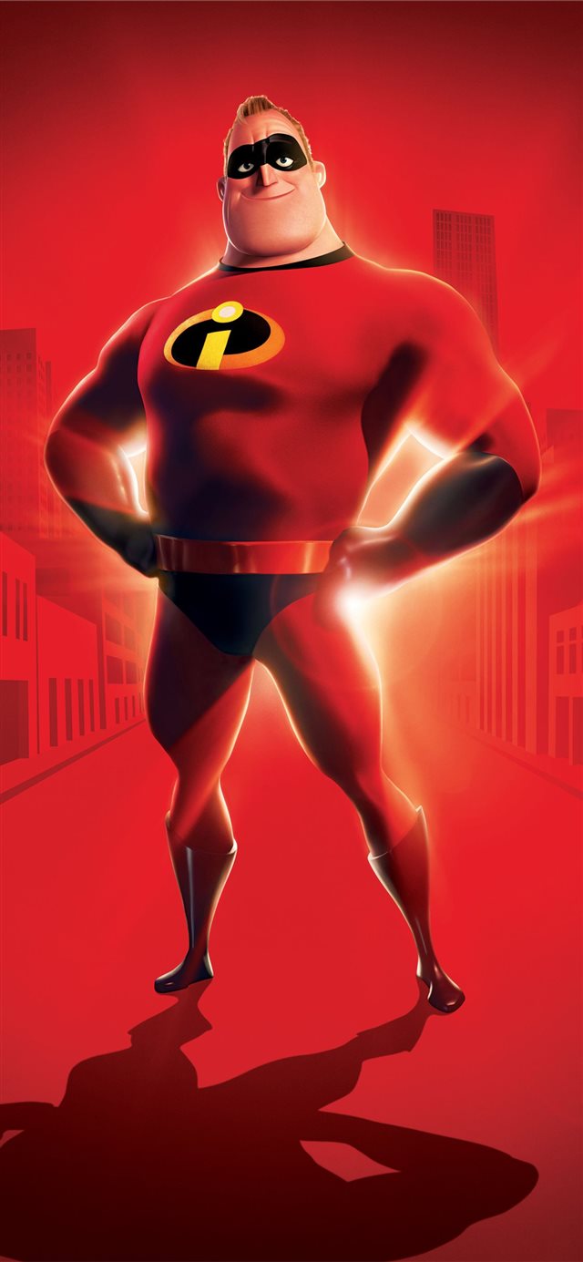 1125x2436 mr incredible 4k - animated movies iPhone X Wallpaper