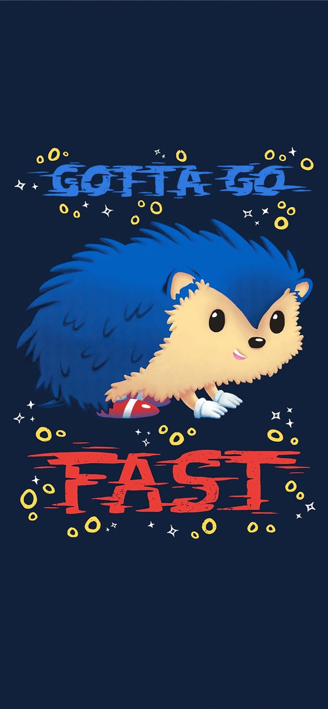 1125x2436 sonic the hedgehog minimal art 4k - sonic iPhone X Wallpaper