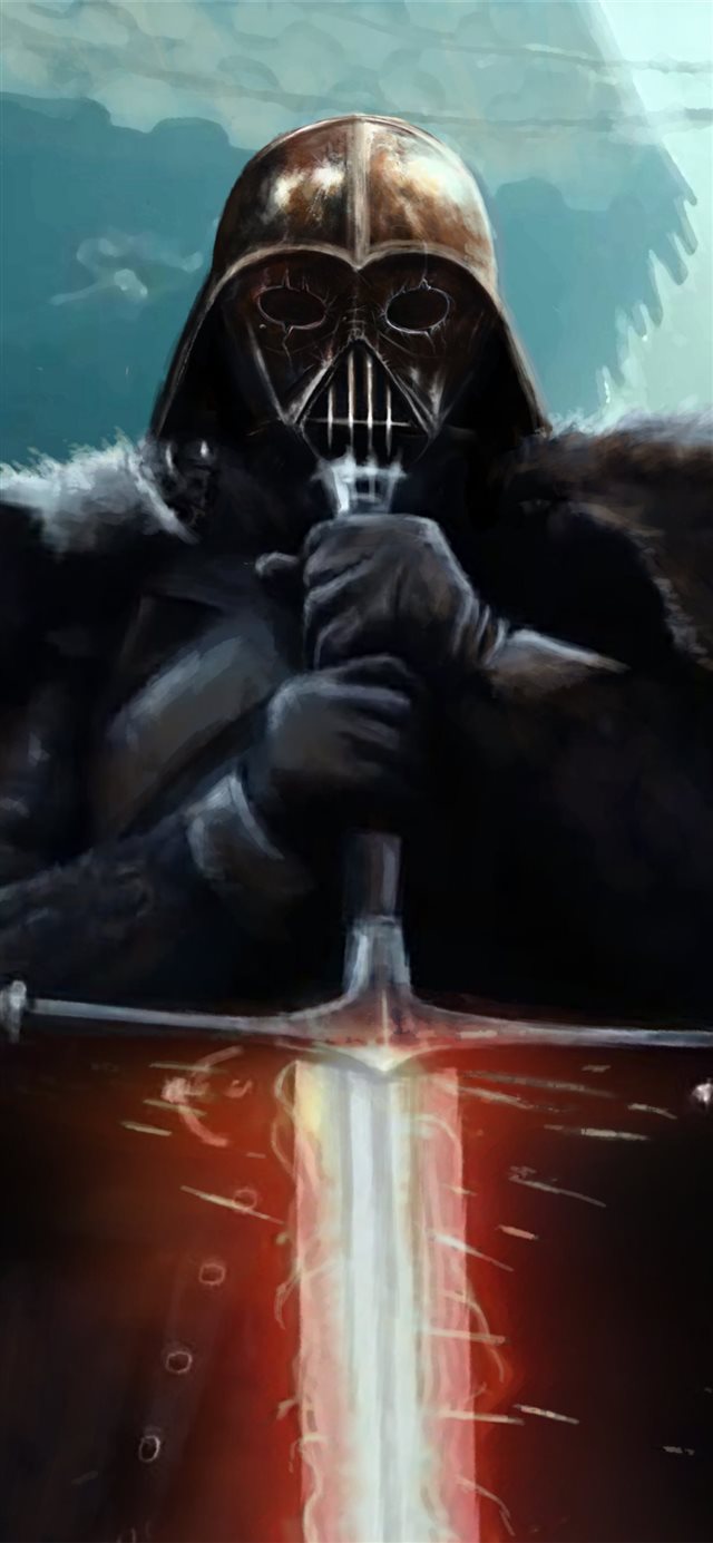 1125x2436 darth vader4k art -  iPhone X Wallpaper
