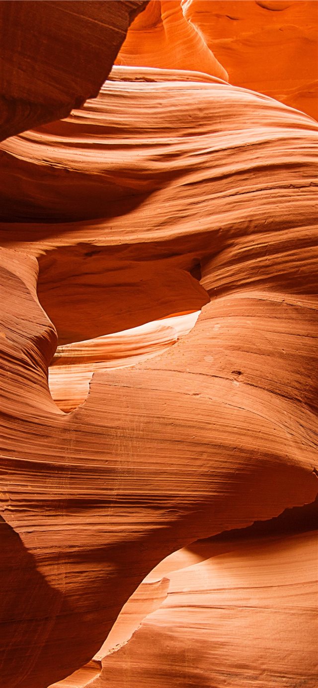 1125x2436 antelope canyon - orange iPhone X Wallpaper
