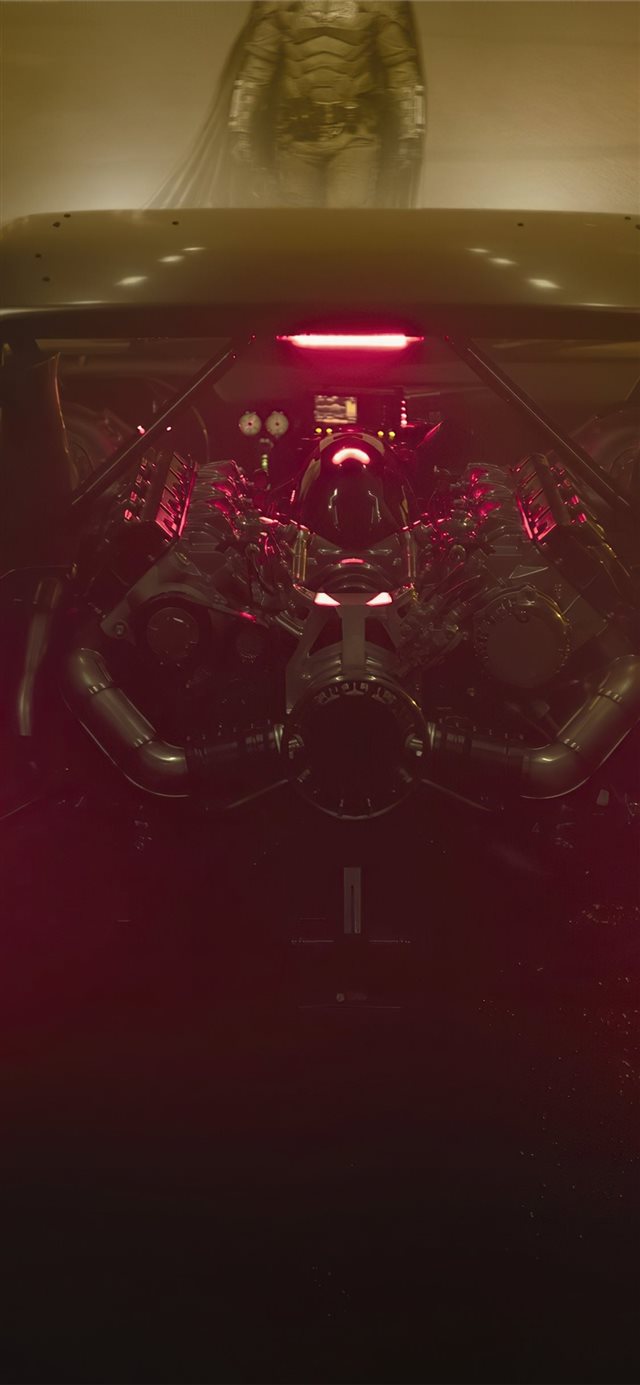 1125x2436 batmobile rear - batman iPhone X Wallpaper