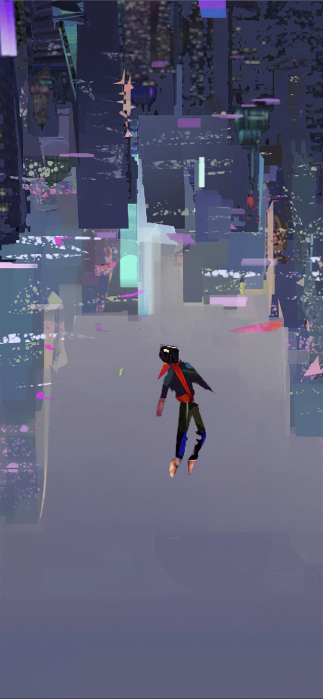 1125x2436 spiderman into the spider verse art 4k - spiderman iPhone X Wallpaper