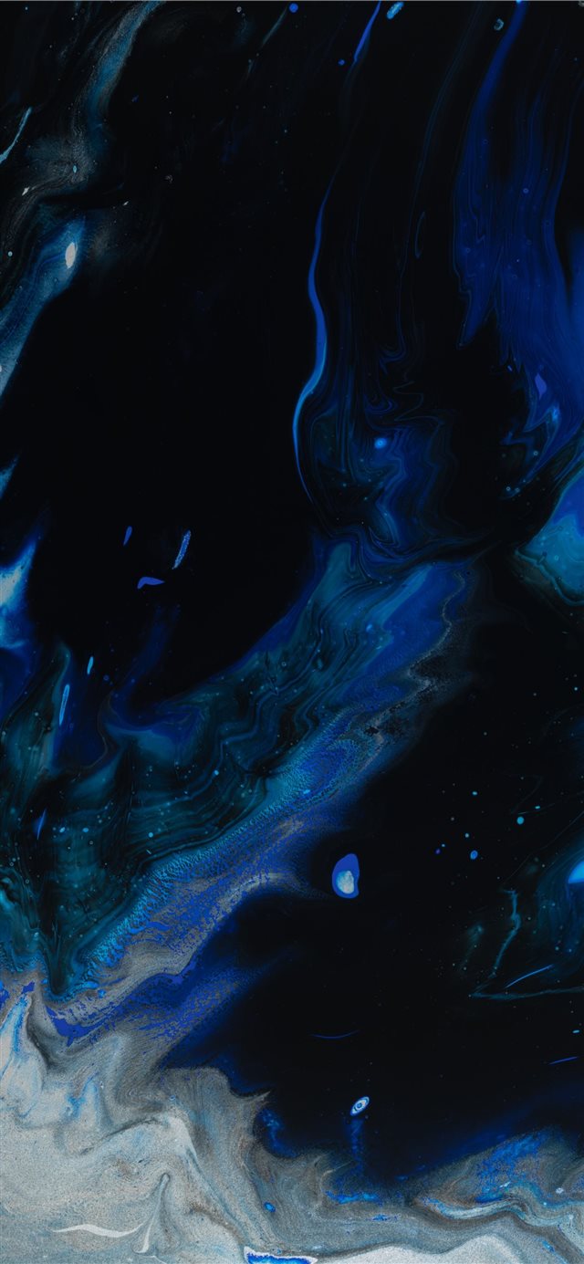 1125x2436 blue and white abstract painting -  iPhone X Wallpaper