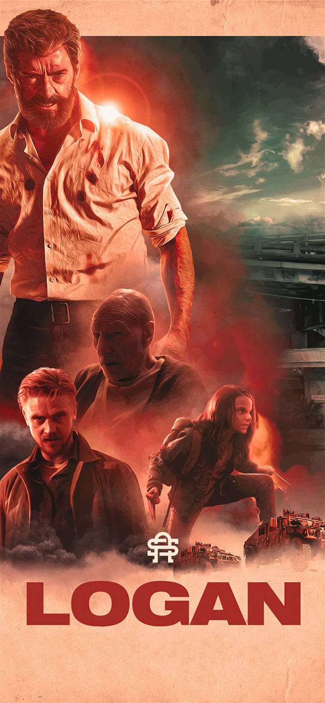 1125x2436 logan art poster 4k -  iPhone X Wallpaper