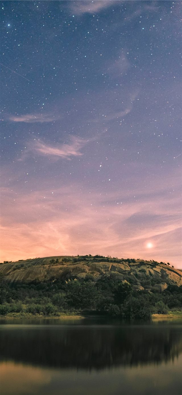 1125x2436 calm body of water and mountain - landscape iPhone X Wallpaper