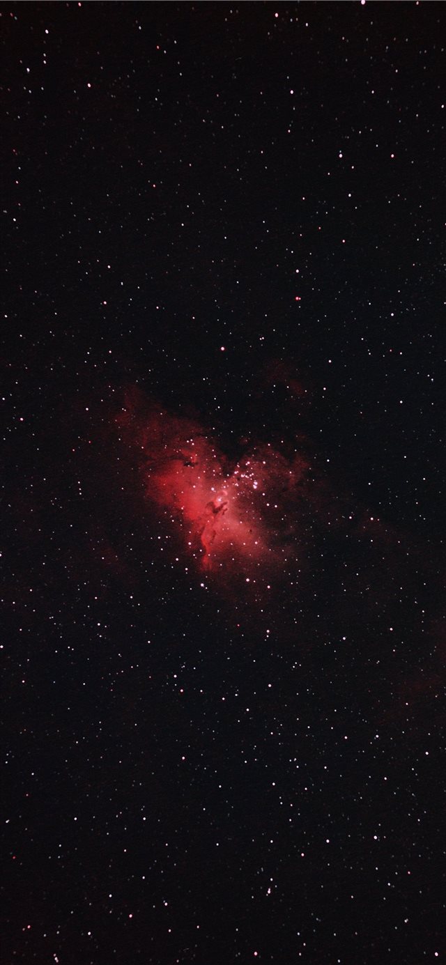 1125x2436 red and black galaxy illustration - space iPhone X Wallpaper