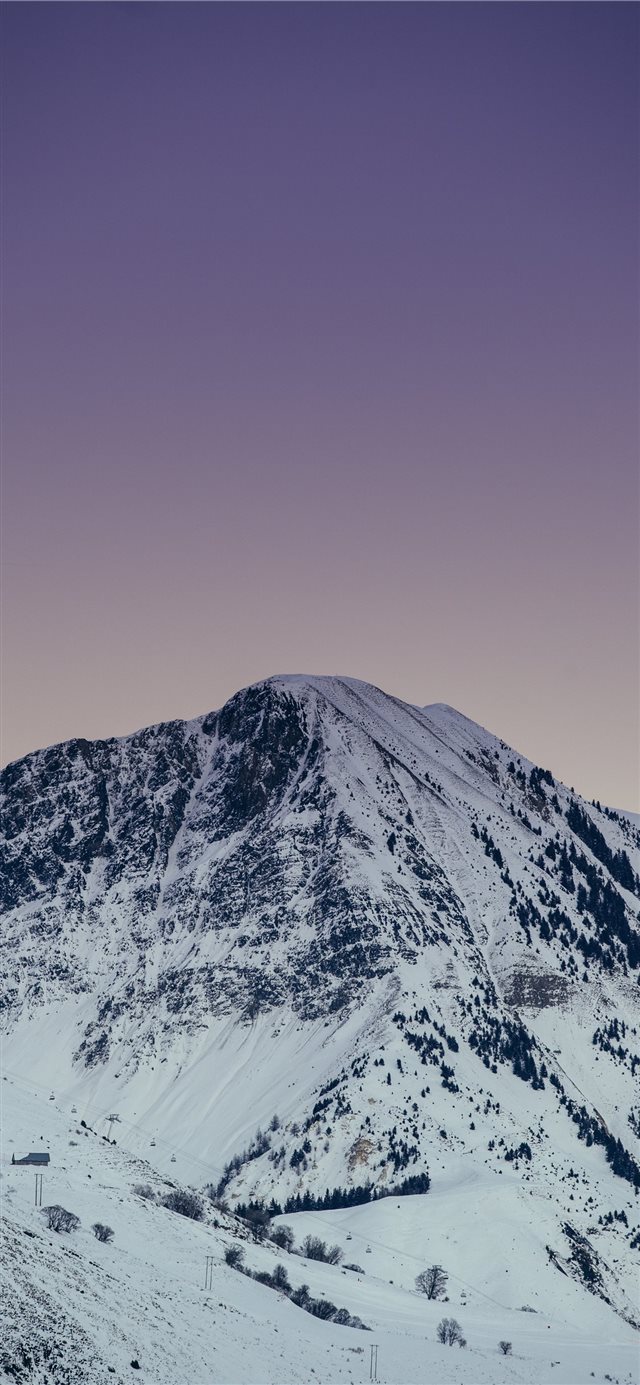 1125x2436 photo of mountain - winter iPhone X Wallpaper