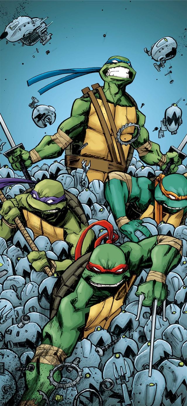 1125x2436 Tmnt Cave - ninja iPhone X Wallpaper