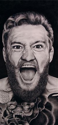 Conor McGregor Portrait Pencil and Graphite A2 htt... wallpaper
