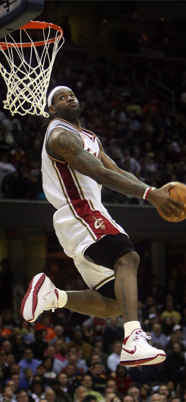 1125x2436 Dunk Hd Lebron James Ecopetit cat - lebron james iPhone X Wallpaper