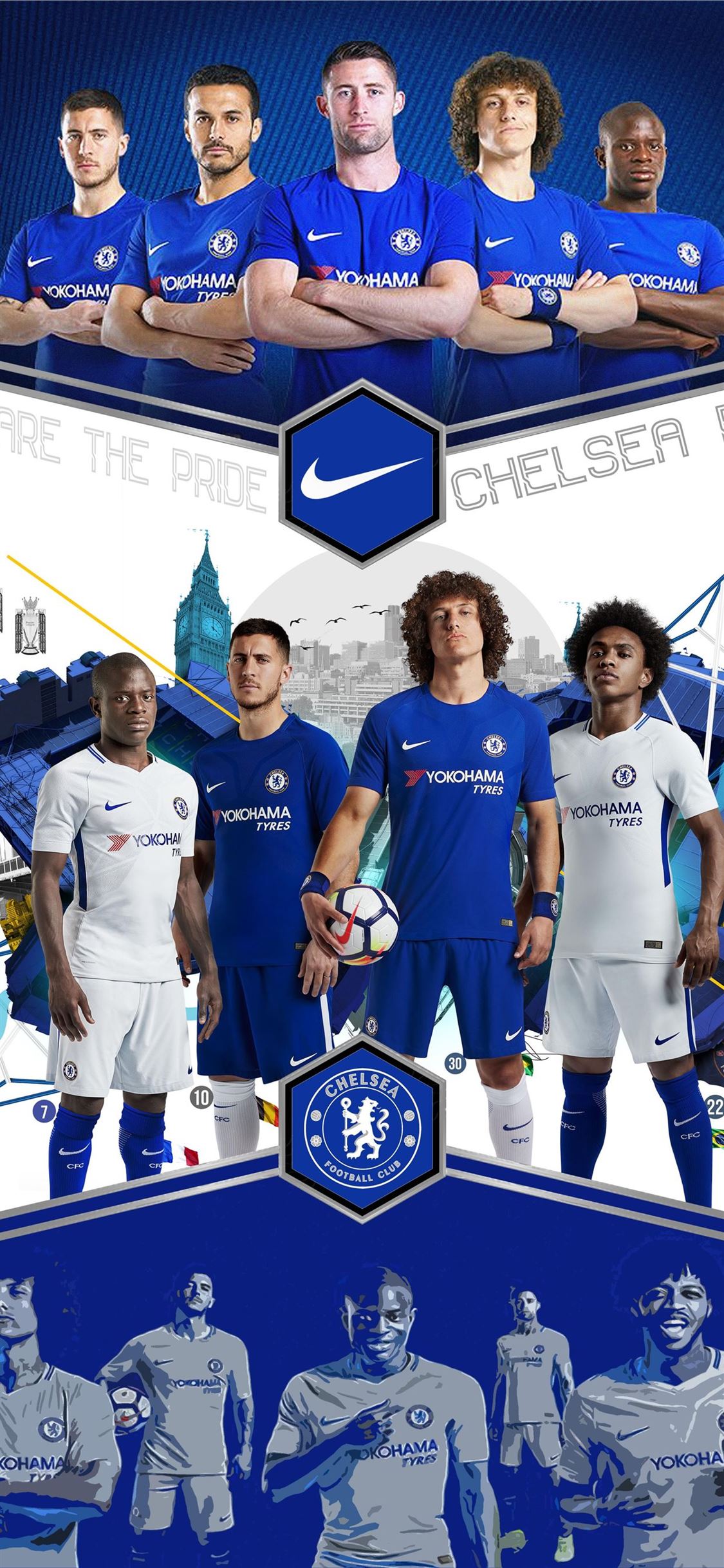 The defender of Chelsea David Luiz scored a goal Desktop wallpapers 640x480